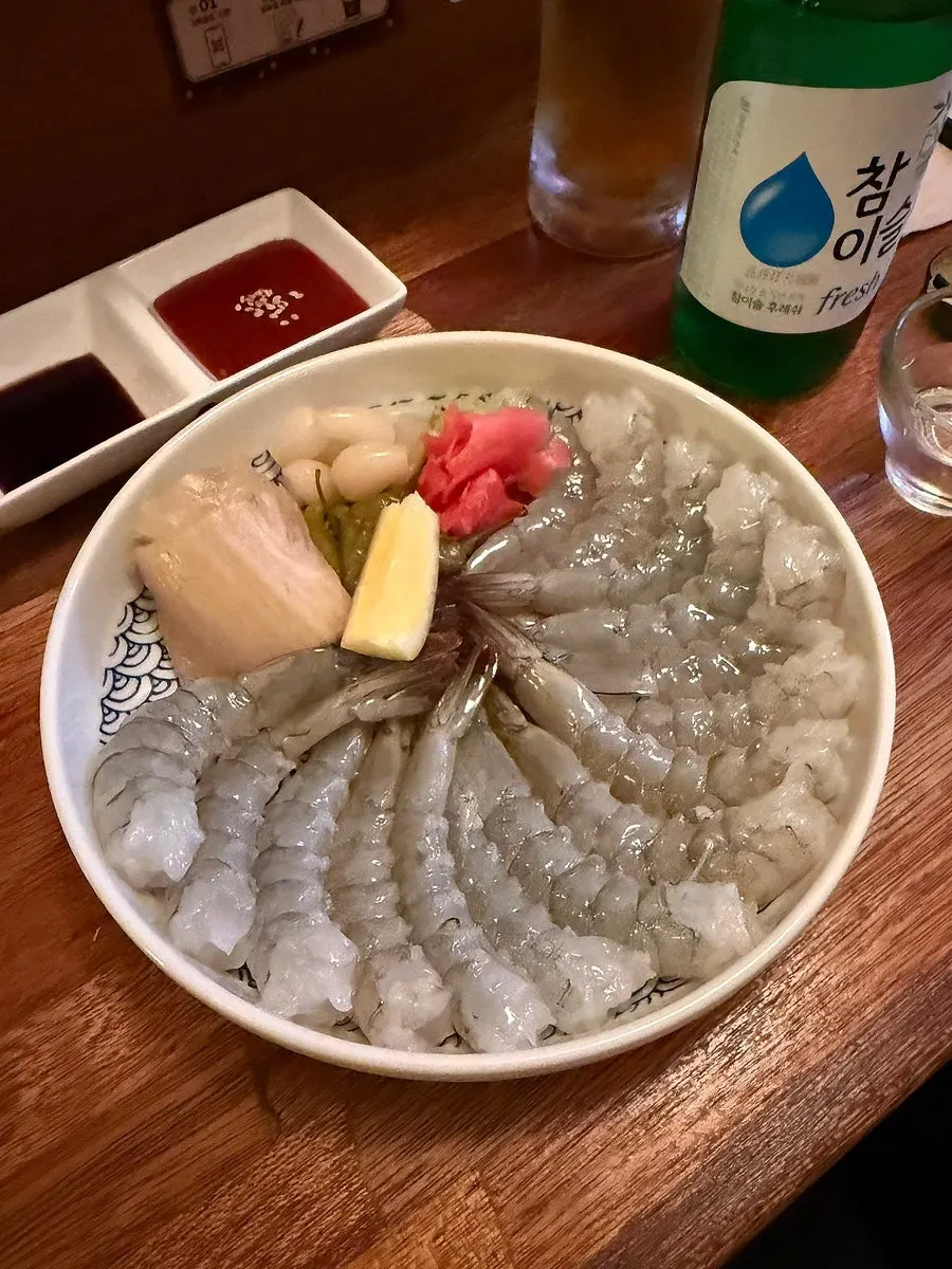 A shared glass of Kirin draft beer