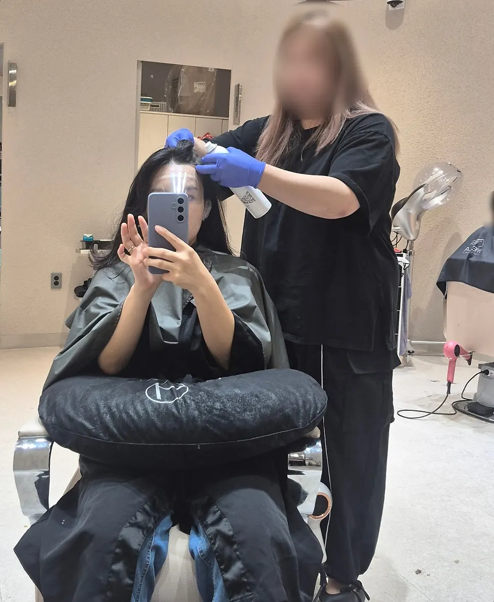 염색 전 두피보호제 도포
