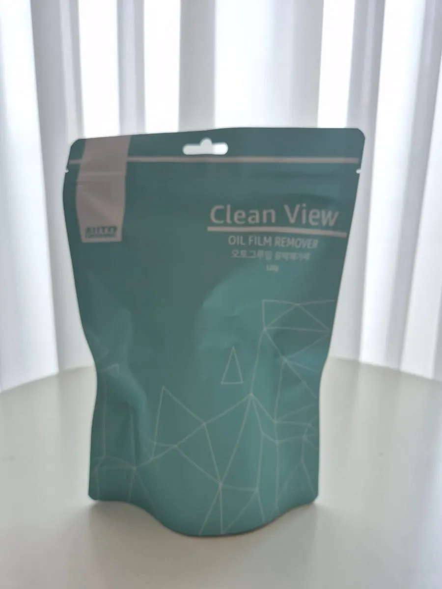 Clean View product prepared for removing oil film from car glass