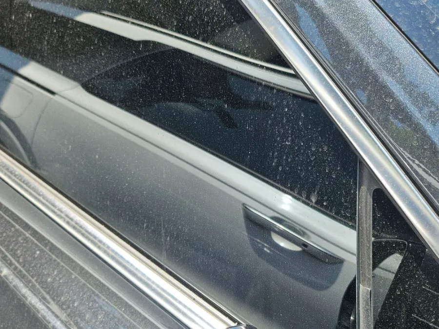 Dirty car glass before washing