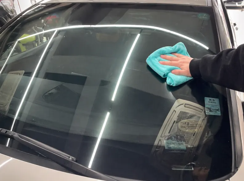 Dedicated towel used with CleanView