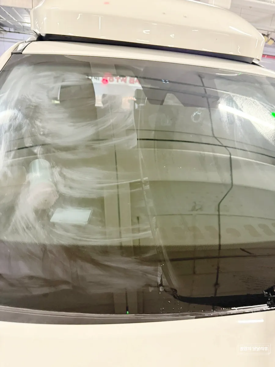 Autogrooming Clean View product used in a self-service car wash