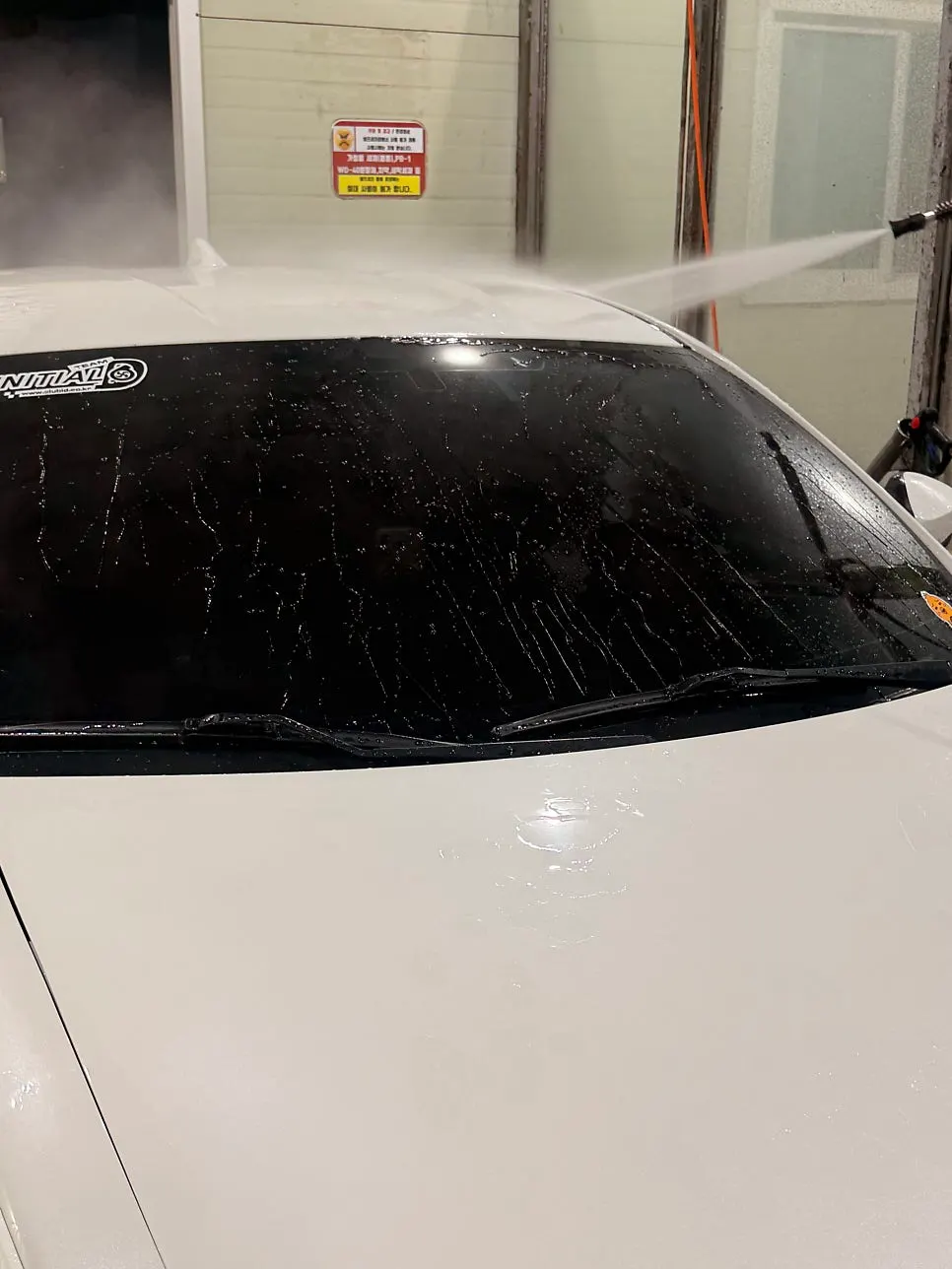 Car glass to be treated because of haziness