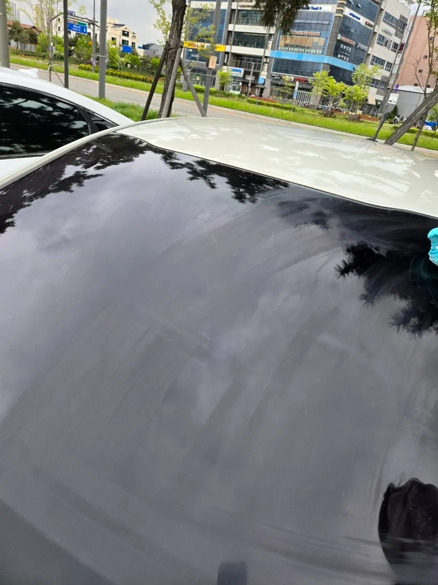Oil-film care for a car windshield