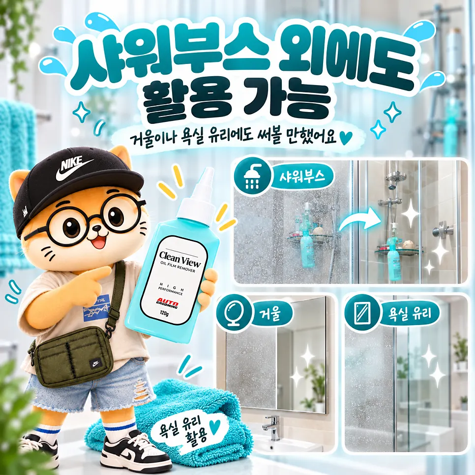 Using it on bathroom glass and mirrors