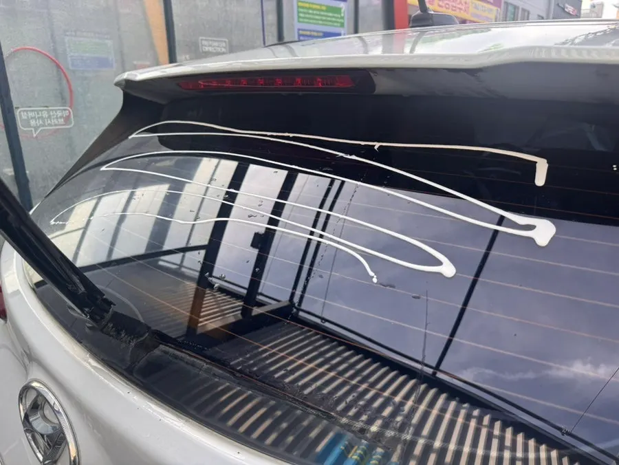 Clean View car-care product used for DIY oil-film removal