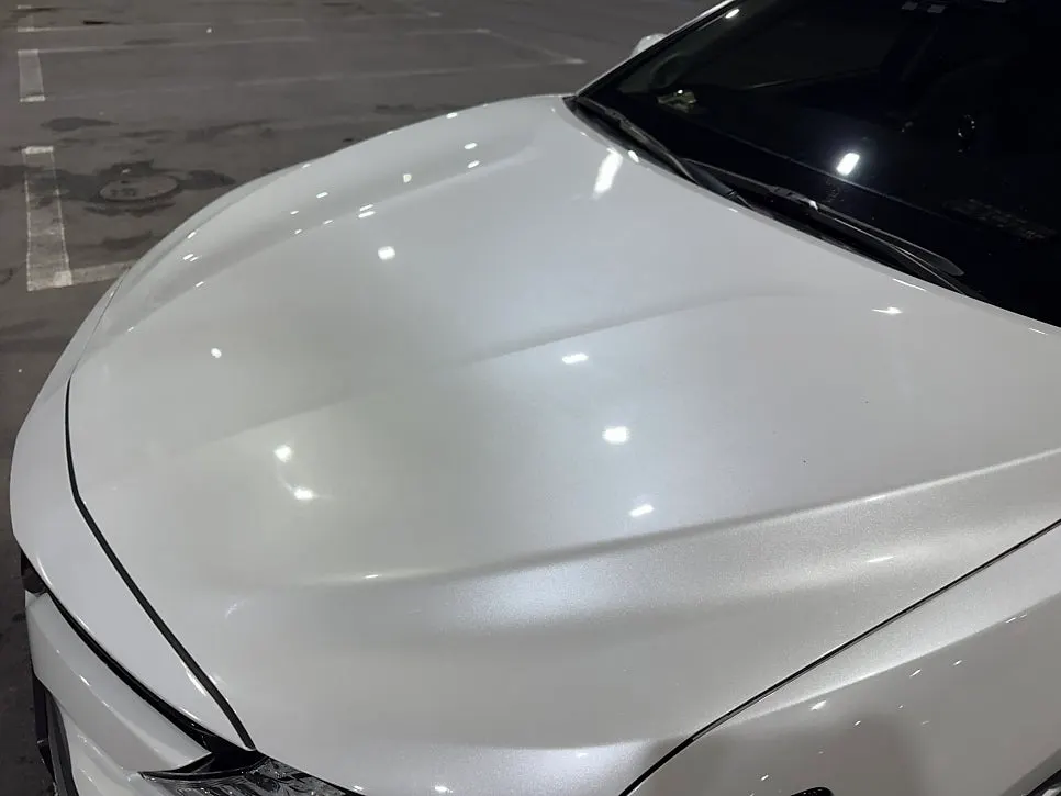 Vehicle after completing pre-wash and main wash in sequence
