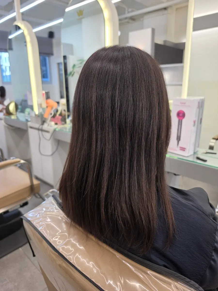Tassel cut hair grown out over a year
