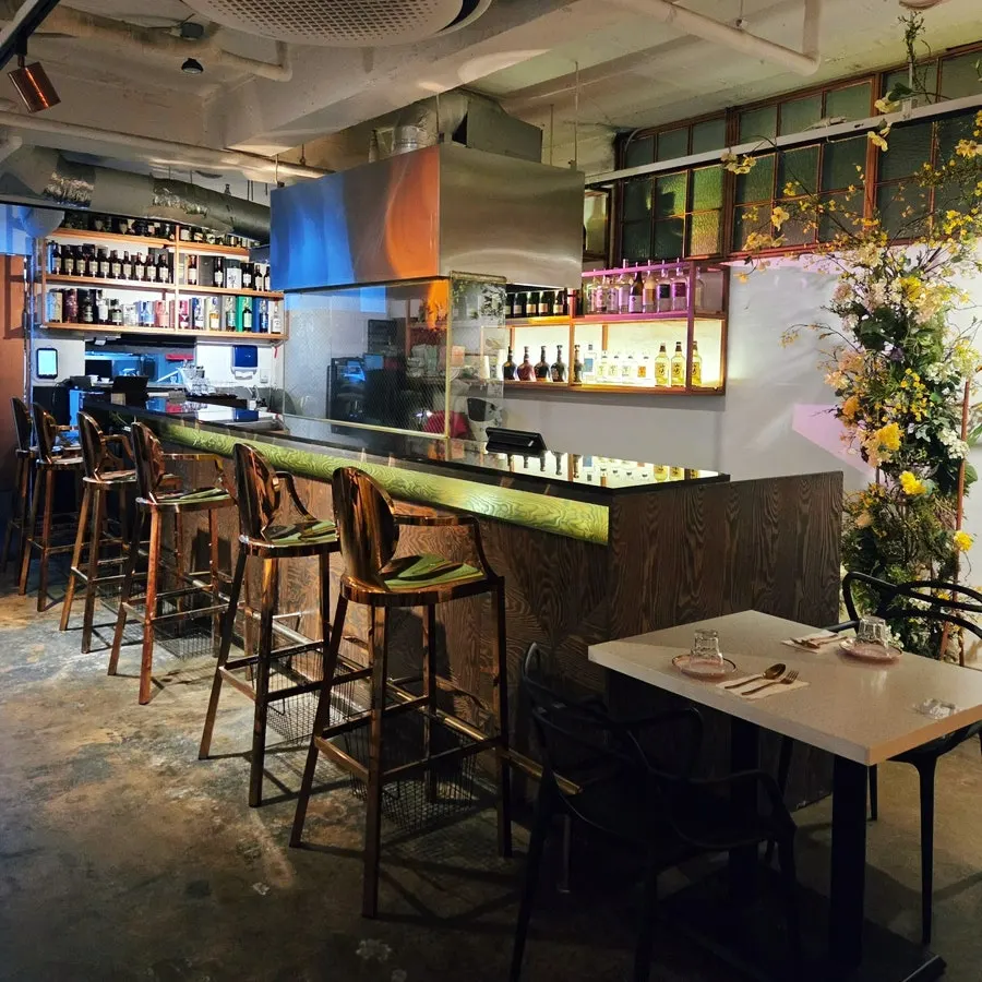 Bar seating area for a quiet drink