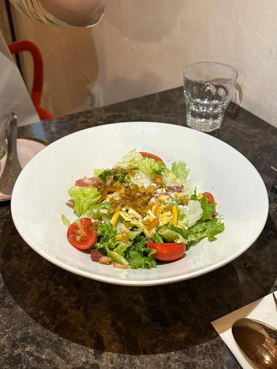 A plate of Awesome Rose's rose salad