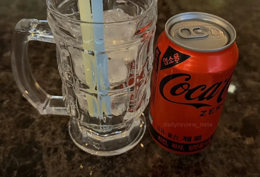 Coca-Cola Zero prepared after ordering