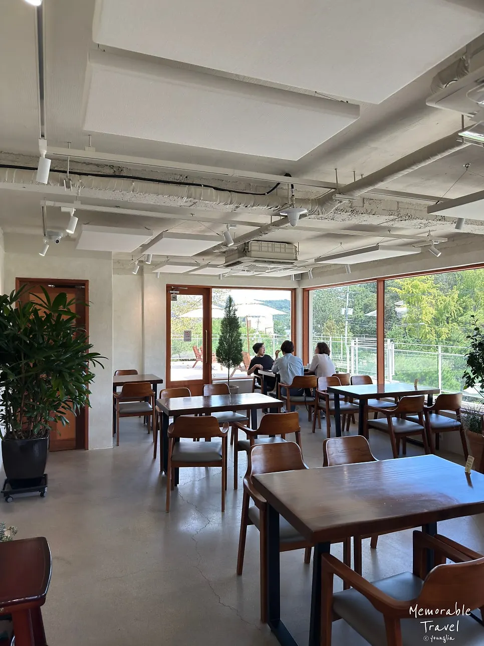 2nd-floor seating and attic loft space at Baedagol Bakery House