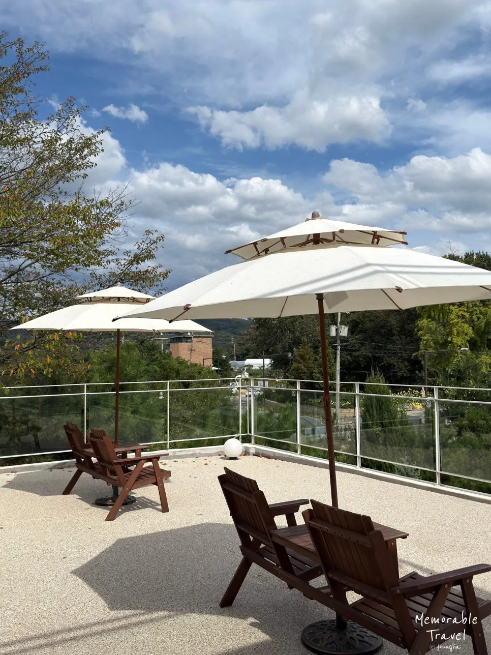 2nd-floor terrace seating at Baedagol Bakery House
