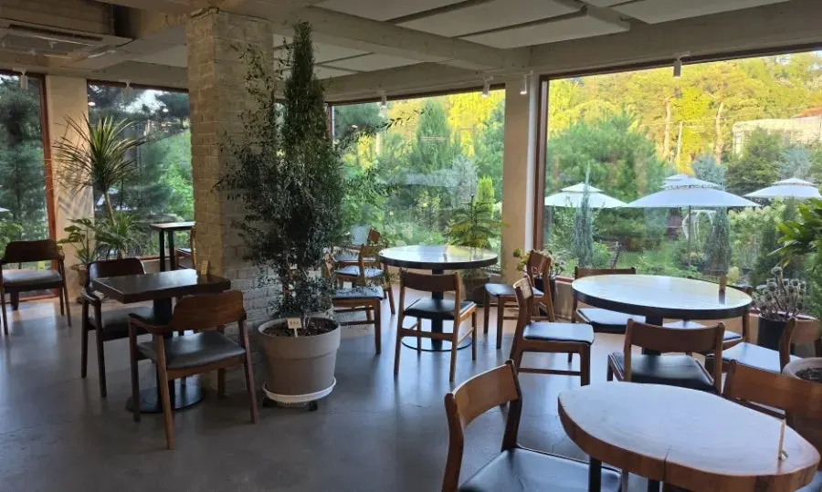Spacious, clean indoor seating