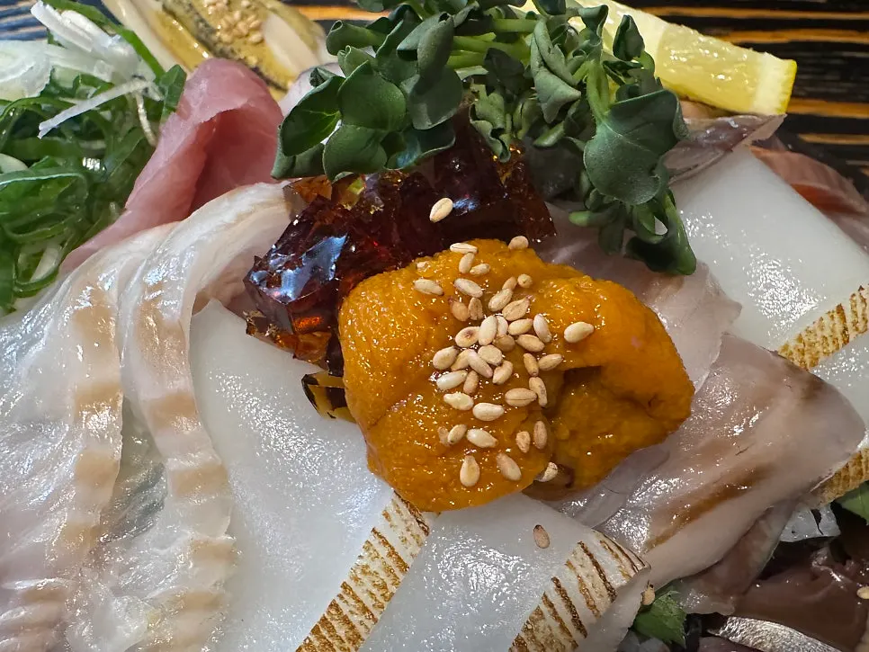 부시리 숙성회 한 점