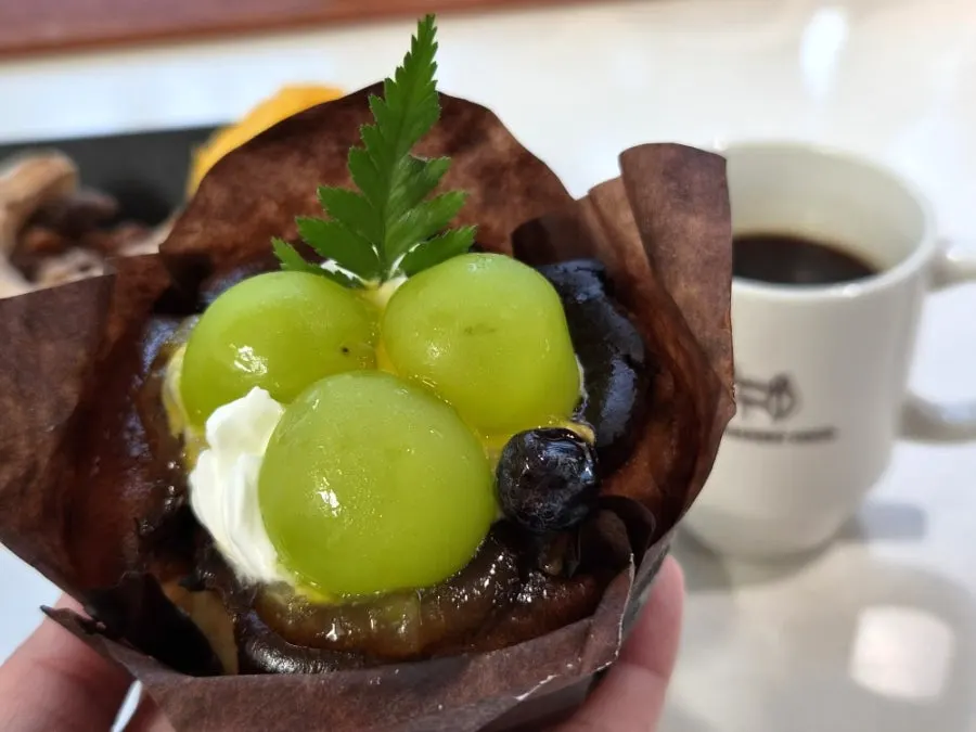 앙버터 단면과 팥앙금