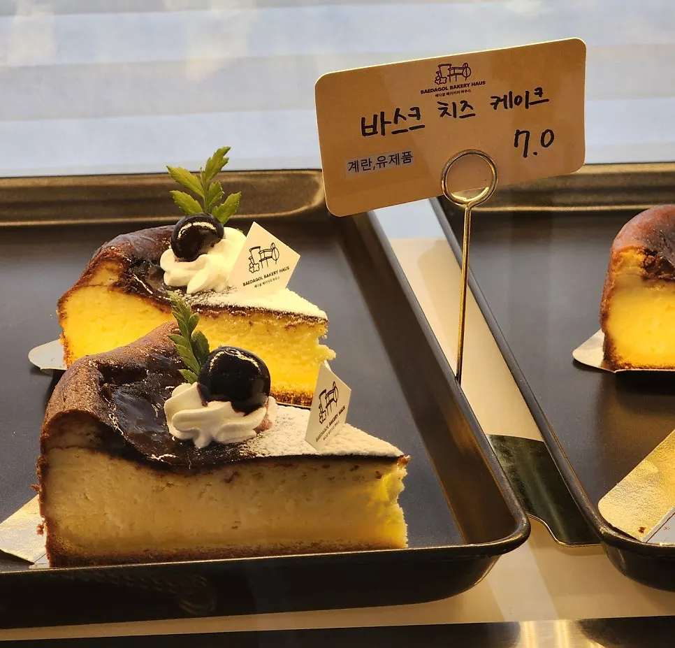 Bread displayed in the showcase
