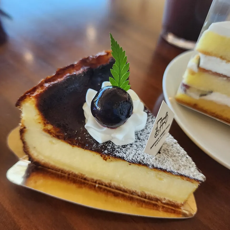 Basque cheesecake at Baedagol Bakery House
