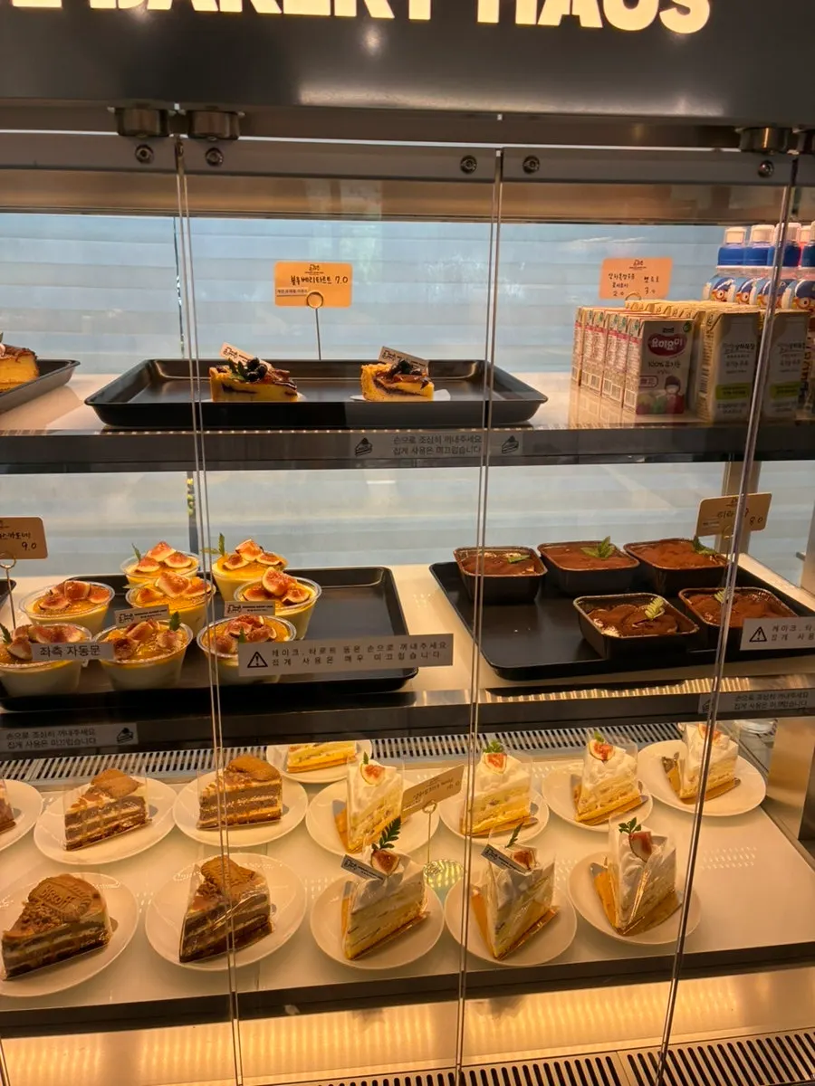 Display case with various types of bread