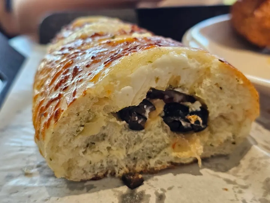 Cross-section of the mont blanc torn along its layers