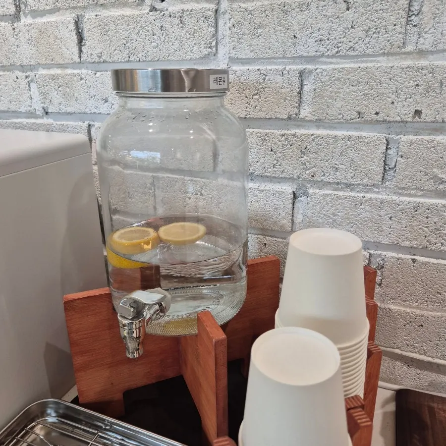 Drink menu board beside the order counter