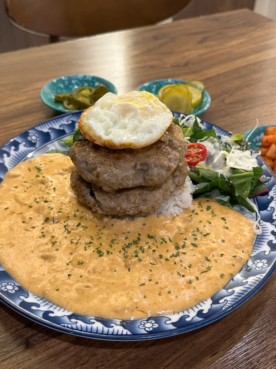 Double Toowoomba hamburg steak