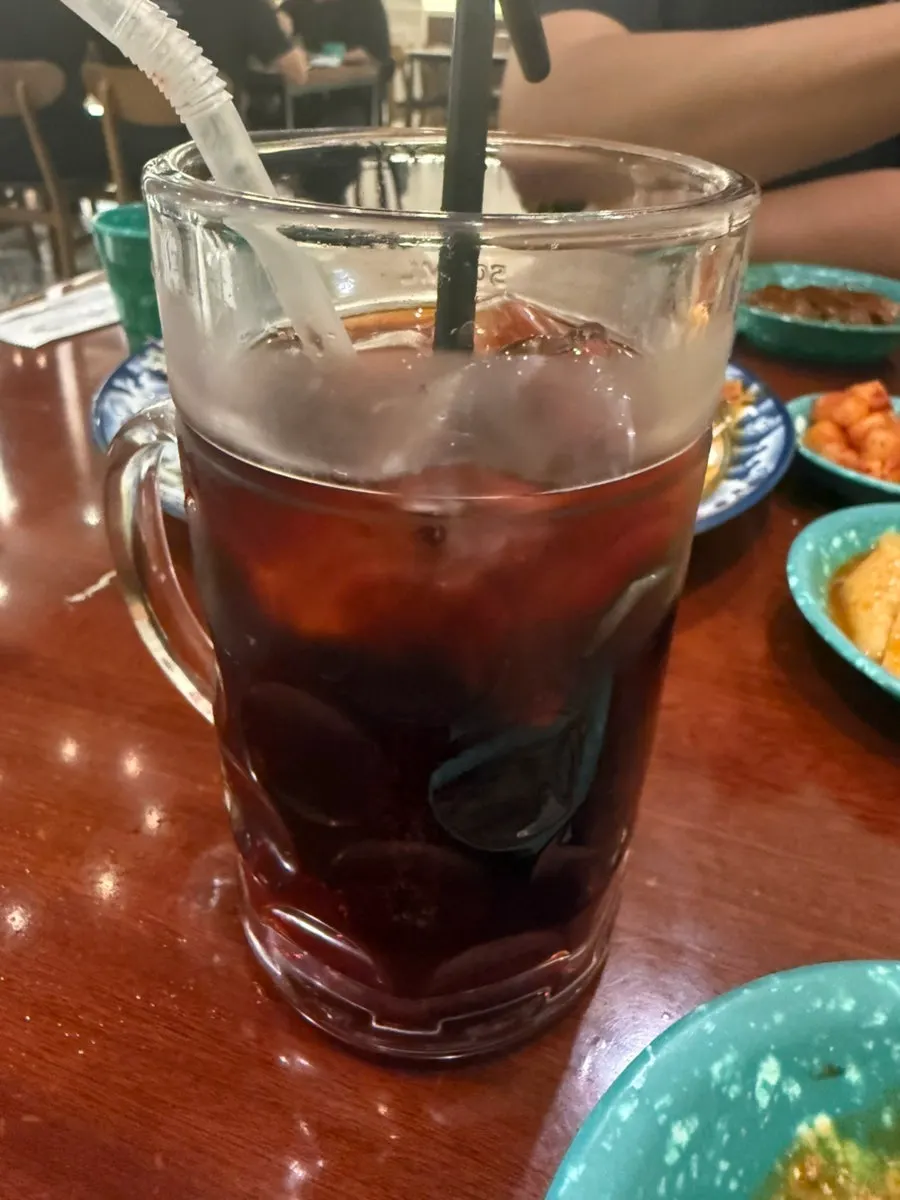 Cherry Coke enjoyed after the meal