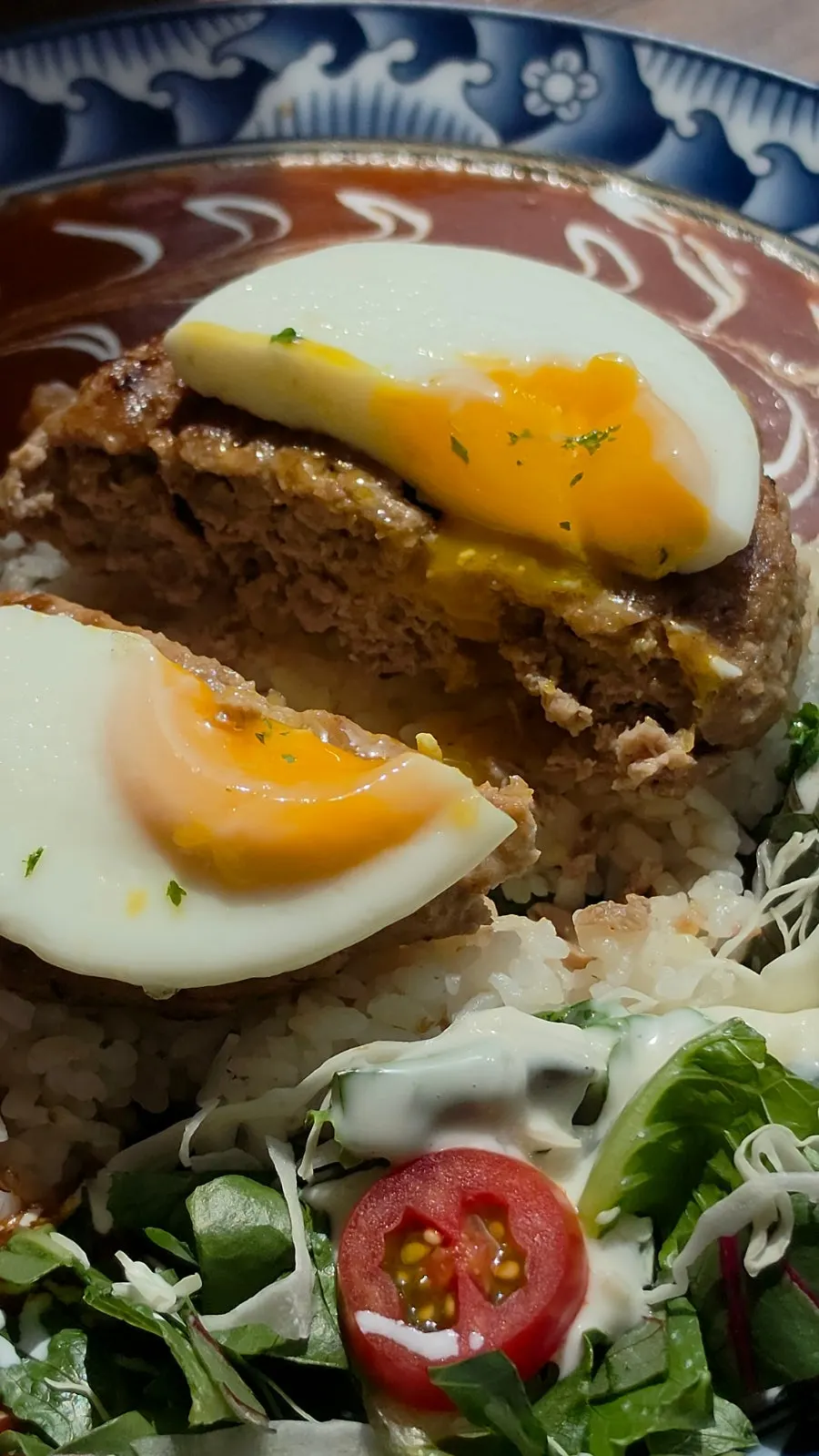 Jeongssi Hambak with a sunny-side-up egg