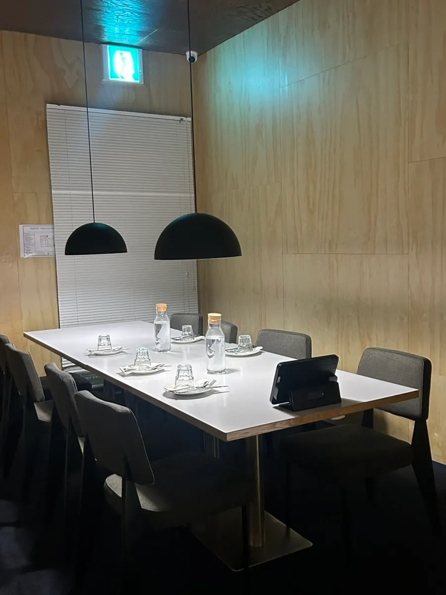 Inside the reservable 6-person room
