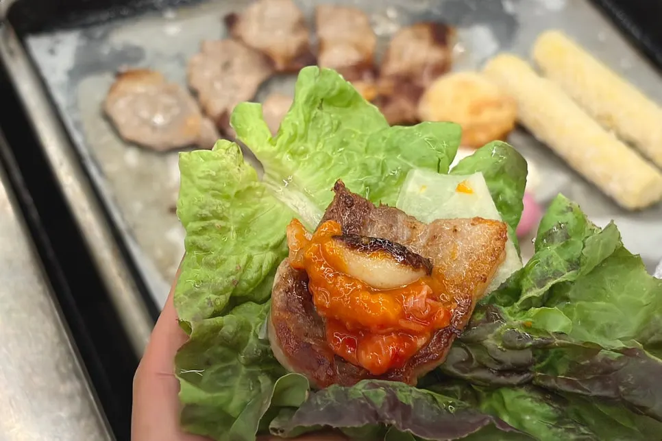 Unlimited refill grilled scallops