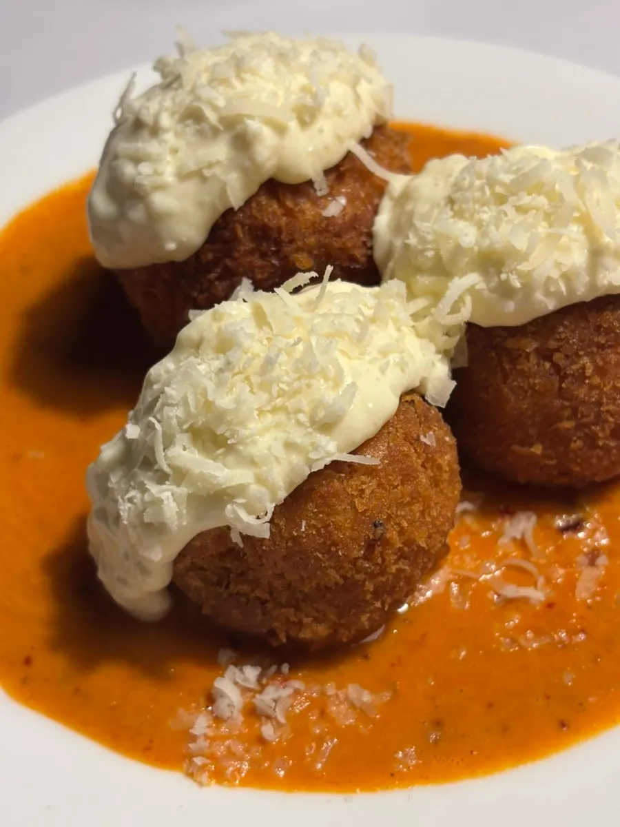 Crispy arancini side dish