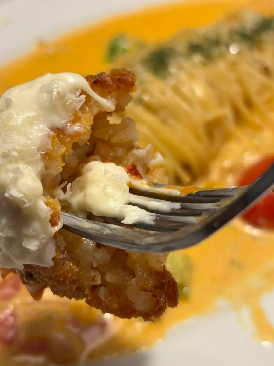 Arancini and sauce