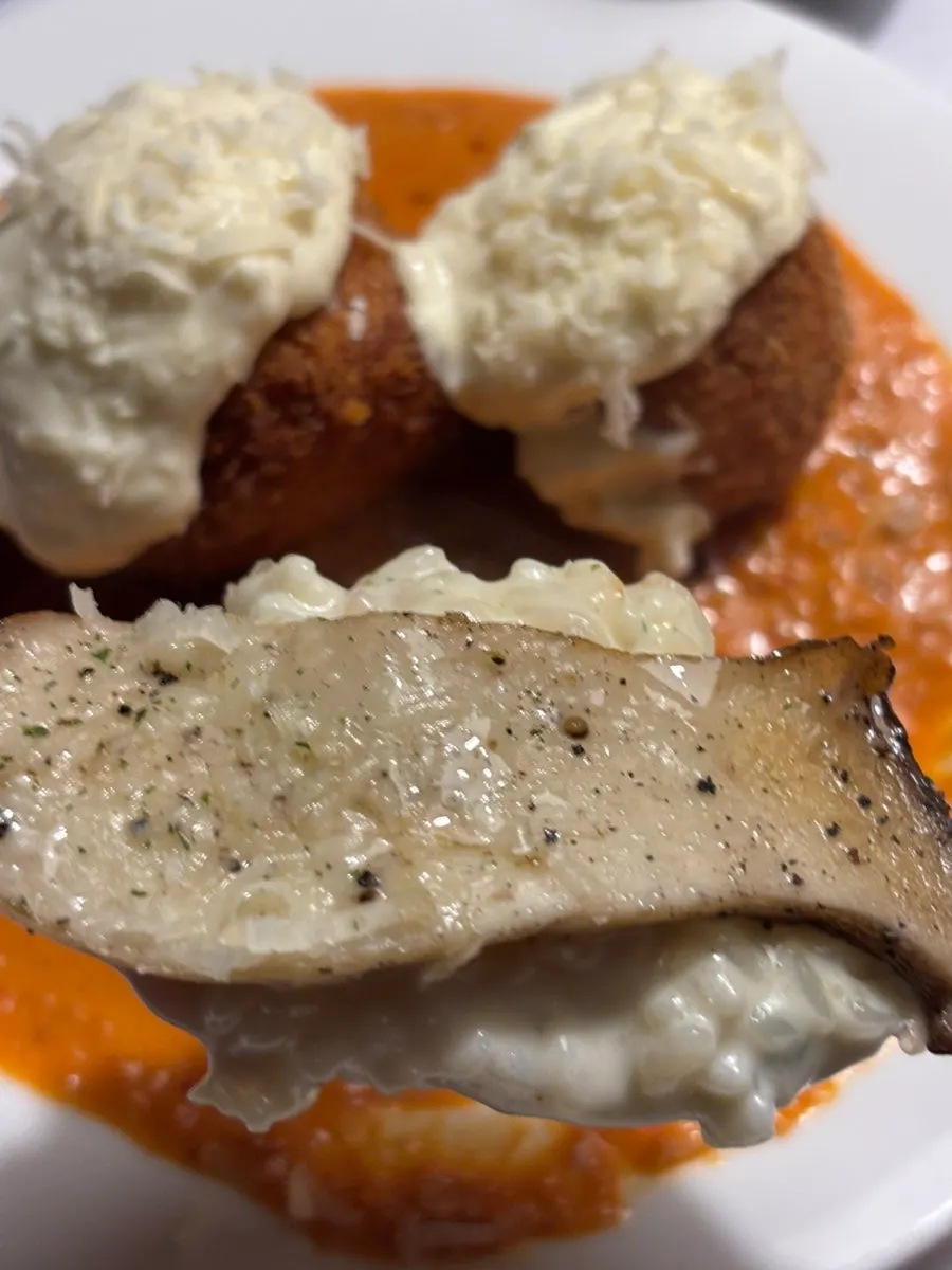 Meal with risotto