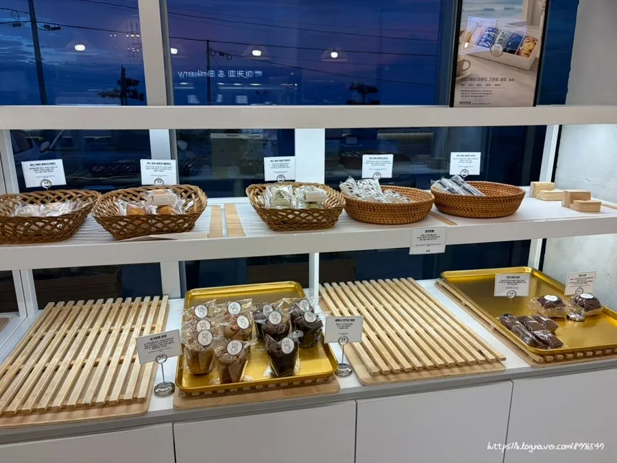 Bakery case with many items sold out at sunset at Baegya Coffee
