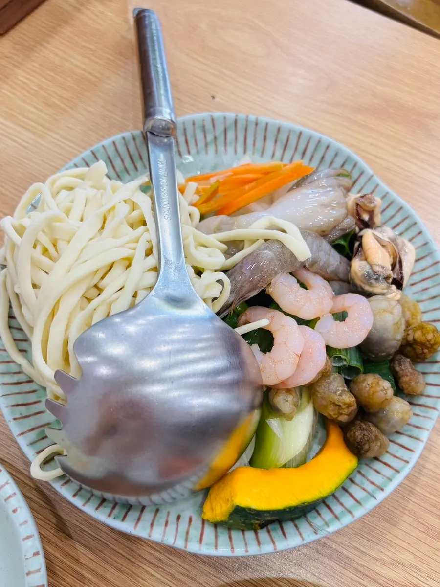 양이 많은 백청우칼국수 해물칼국수 1인분