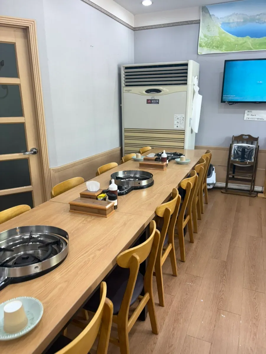 백청우칼국수 동백점 간판