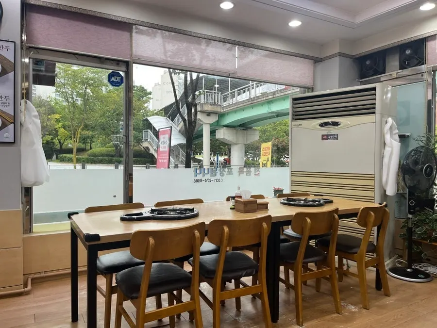 백청우칼국수 동백점 넓은 입식 홀