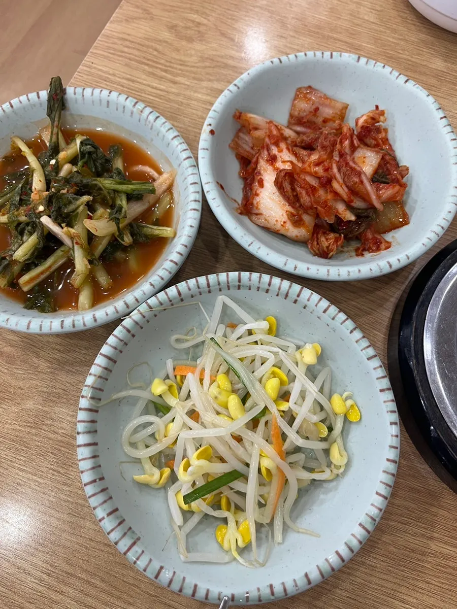 Side dishes set out on the table