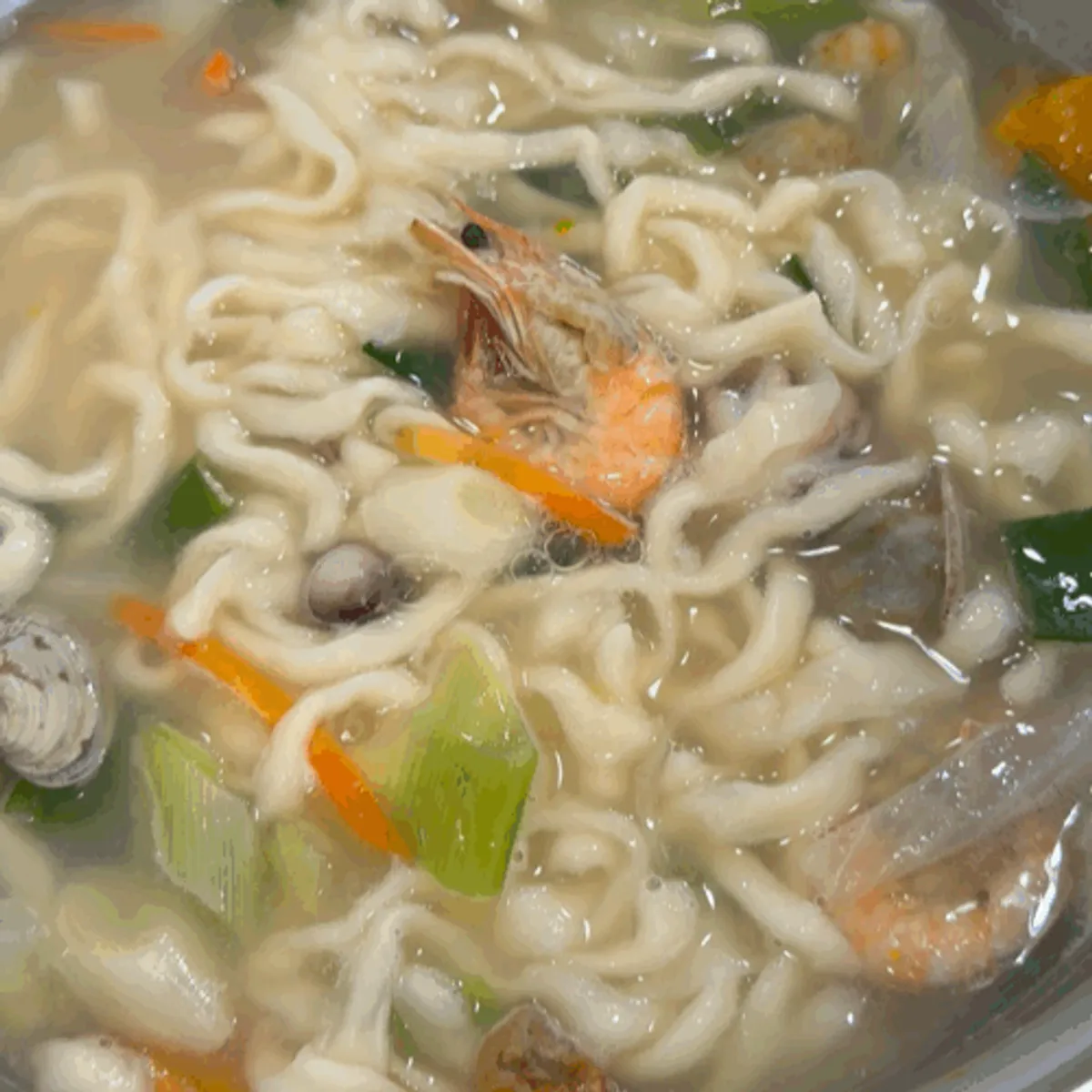 Signature seafood kalguksu image from Baekcheongu Kalguksu Yongin Dongbaek Branch
