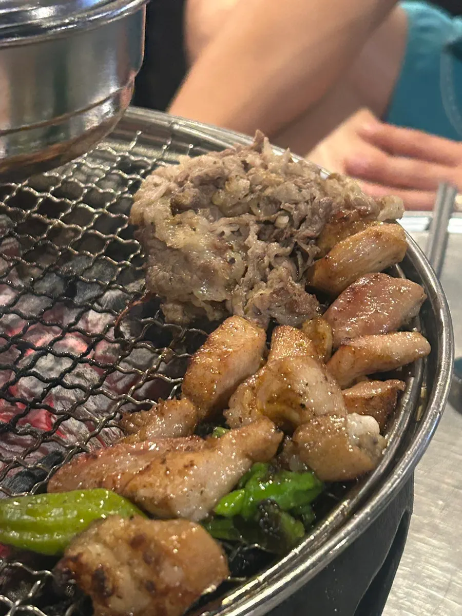 A grilled piece of chadolbagi