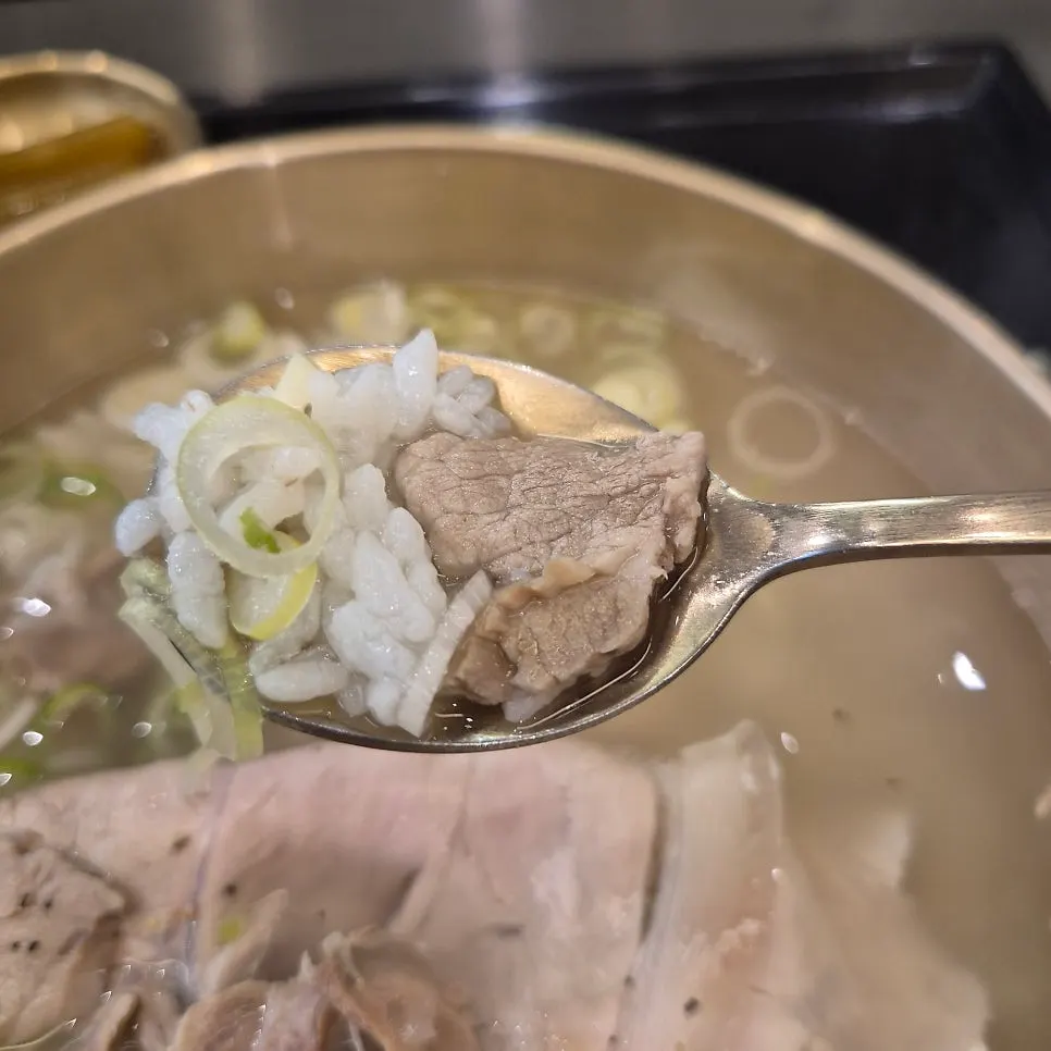 A piece of soft pork paired with pepper