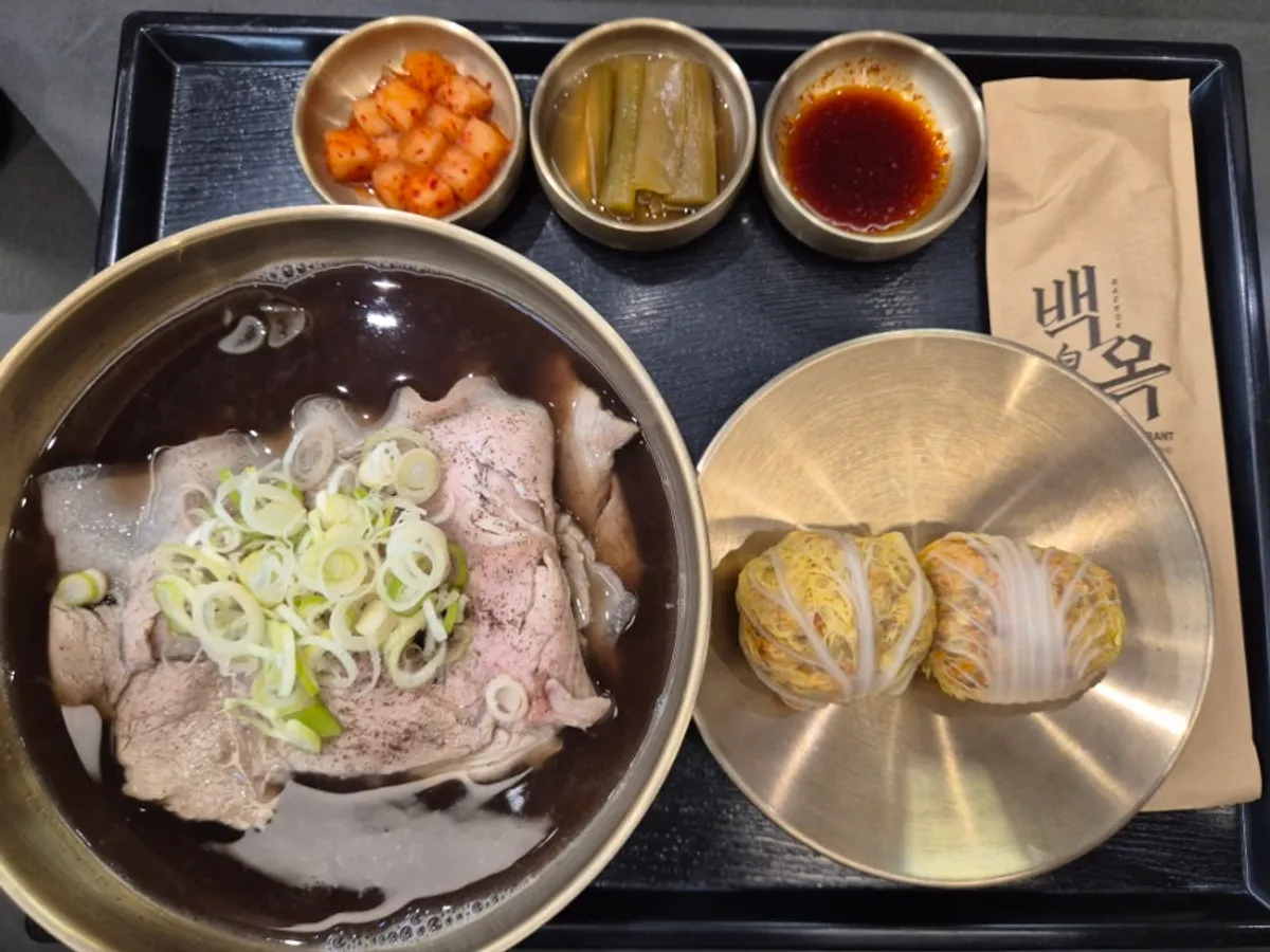 백옥 약곰탕세트 한 상 차림
