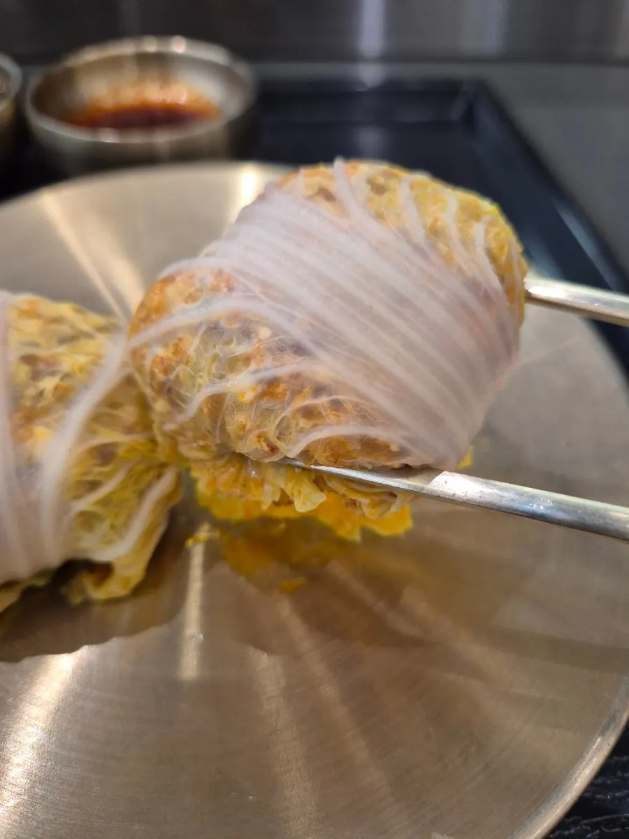 배추로 만두피를 만든 백옥 배추만두
