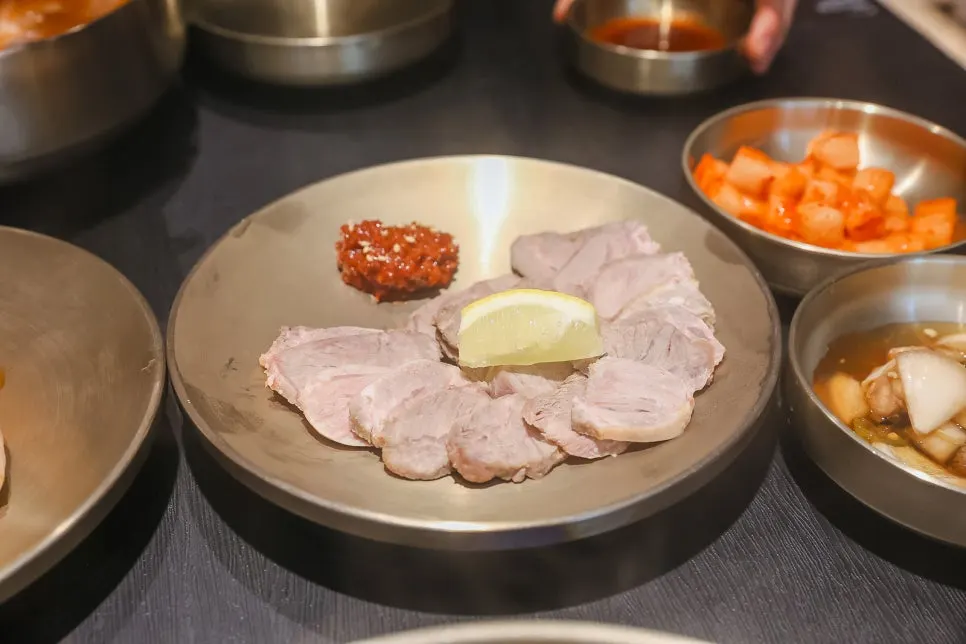 백옥 용산 냉제육 반접시