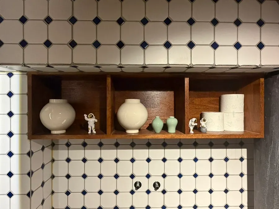 Entrance to the in-house bathroom