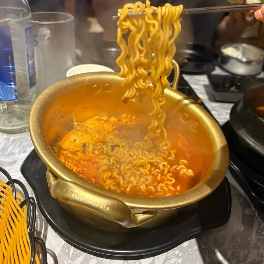 Doenjang ramyeon ordered to finish the meal