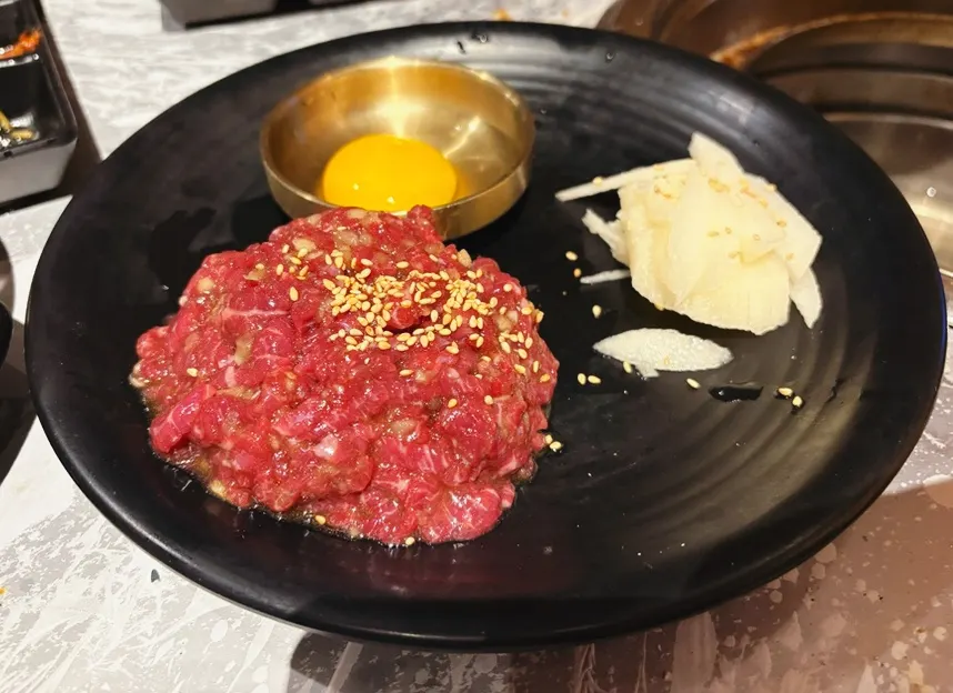 Yukhoe 180g ordered as a side dish