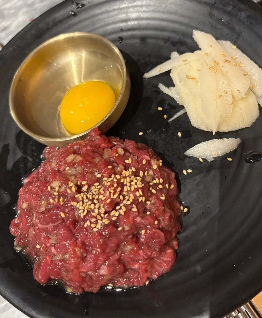 Doenjang stew made with meat broth