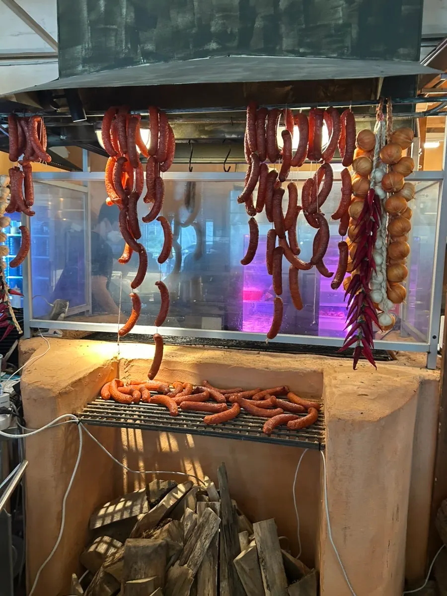 Menu board at Baeksanu Sutbul Wolsong Main Branch