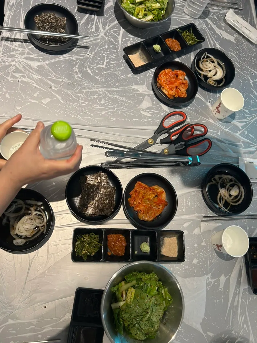 Self-bar with pork skin and other items